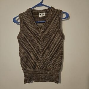 Vintage Montage Sweater Vest Size Small